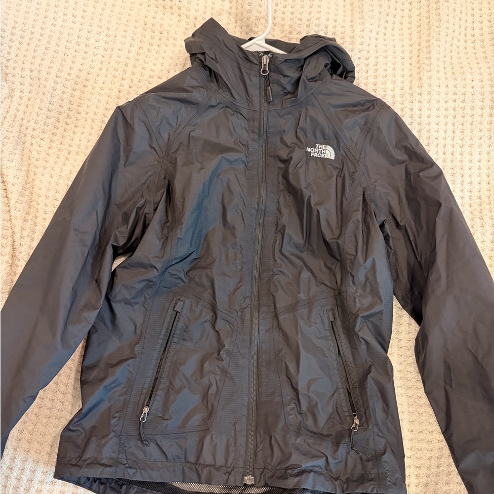 The North Face Women black rain coat